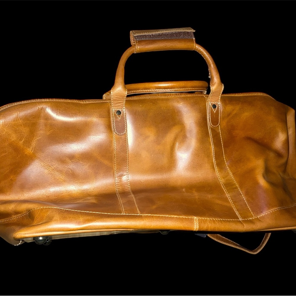 University of Florida UF Gators Duffle Travel Bag. Marbled Leather. New - Picture 8 of 9